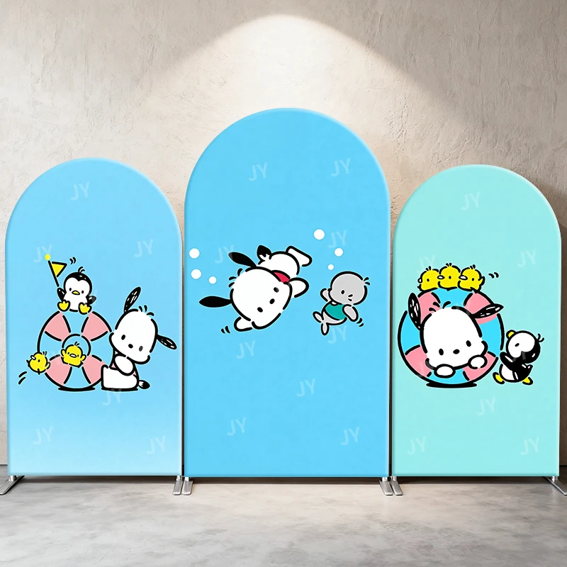 

Pochacco Underwater Play Theme Arch Backdrop Cover Cute Cartoon Marine Scene For Kids Birthday Baby Shower Photo Booth Decor