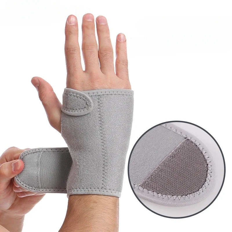 1pc Adjustable Bandage Wrist Support Steel Orthopedic Wrist Brace Breathable Hand Sports Basketball Volleyball Wrist Protector