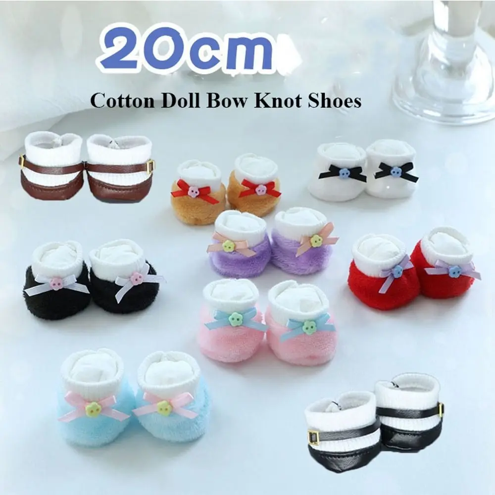 Mini Doll Clothes Accessories Fashion Cute Bow Knot Shoes PU Leather&Cloth 13 Styles Dolls Shoes