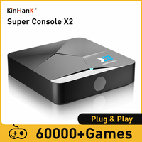 KINHANK Super Console X2 60000 Game Retro Game Console Suppport NAOMI/SS/DC/MAME Gift for Kid with Gamepad Game Player HD Output