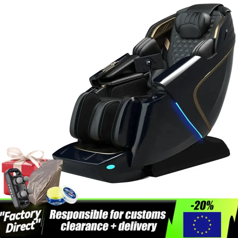 Jinkairui Home Zero Gravity Massage Chair Electric Heating Recline Full Body Intelligent Shiatsu Massage Sofa Bluetooth Music