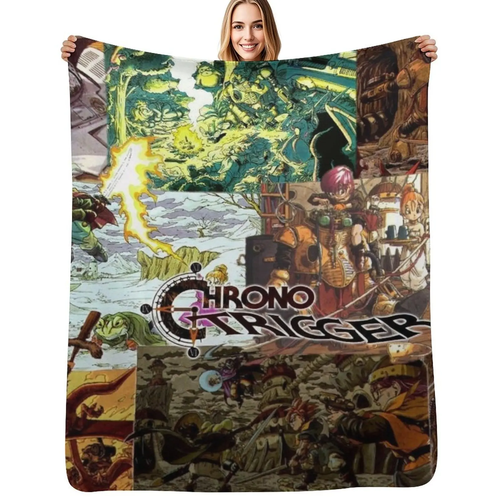 Chrono Trigger Throw Blanket Luxurious Soft Blanket Holiday Gift for Family