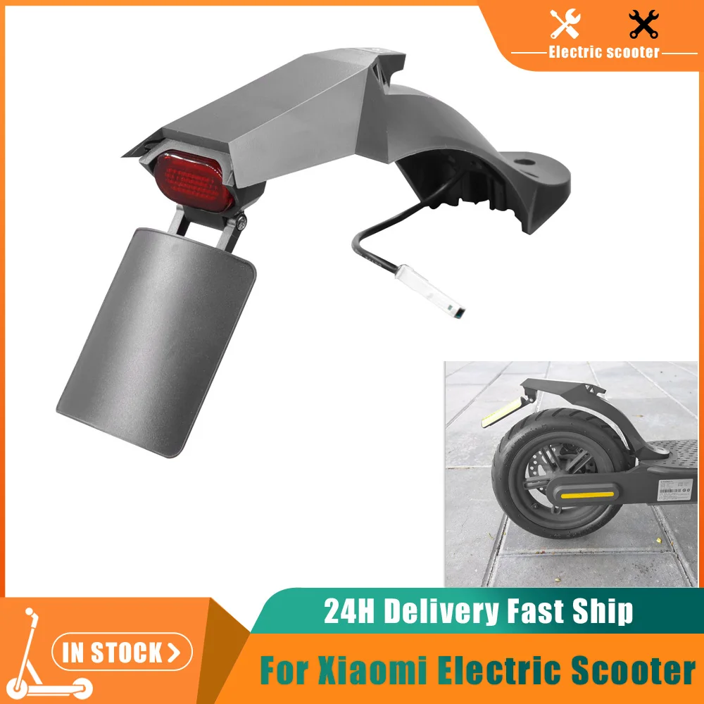 Modifited Fender with Adjustable License Big Taillight Holder for Xiaomi M365 1s Pro 2 Mi3 Electric Scooter Rear Mudguard Parts