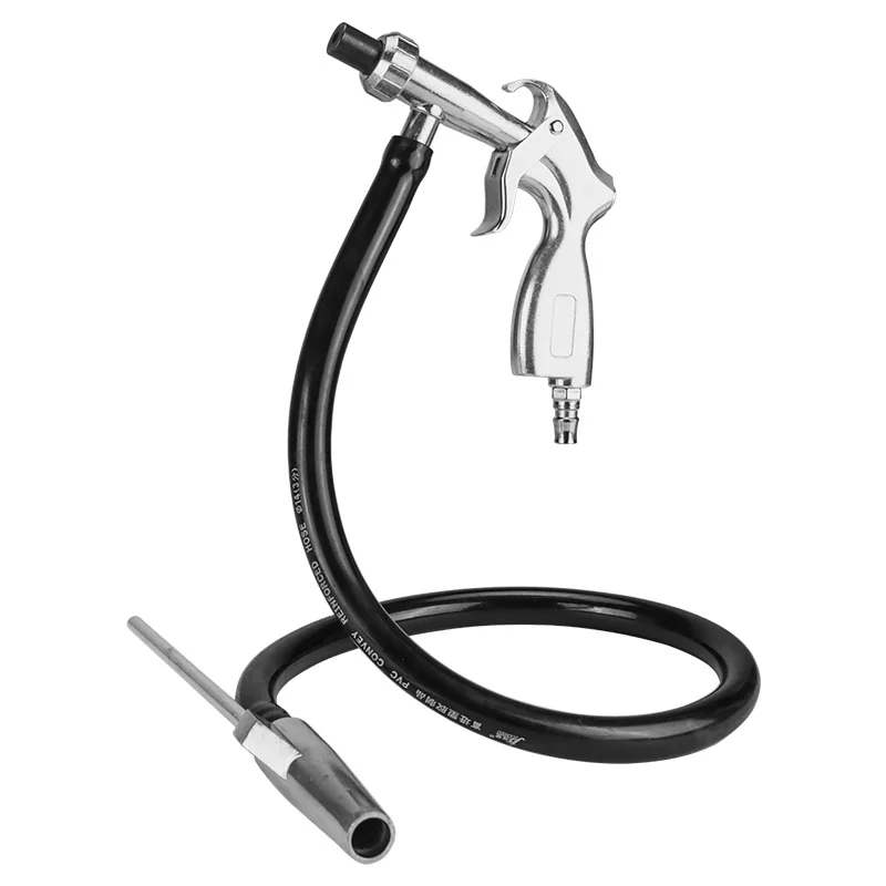 Kit pistola per sabbiatura ad aria abrasiva, pistola per sabbiatrice industriale, 1 ugello in ceramica, 1 ugello in ferro, 1 tubo di aspirazione con sabbia