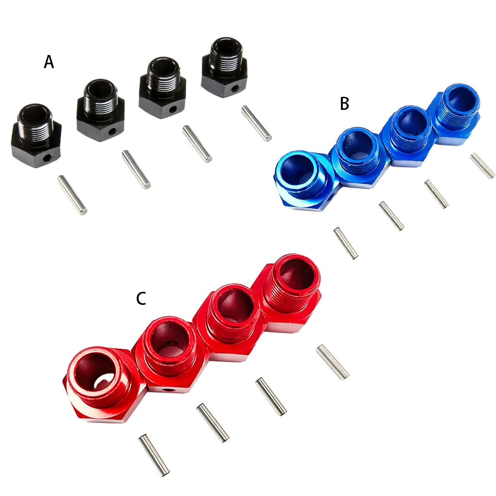 

4pcs 1/6 Wheel Hex Mount RC Upgrade Part Aluminum Alloy Strong Adapter For LOSi Super Baja Rey RC Car Part RC Car