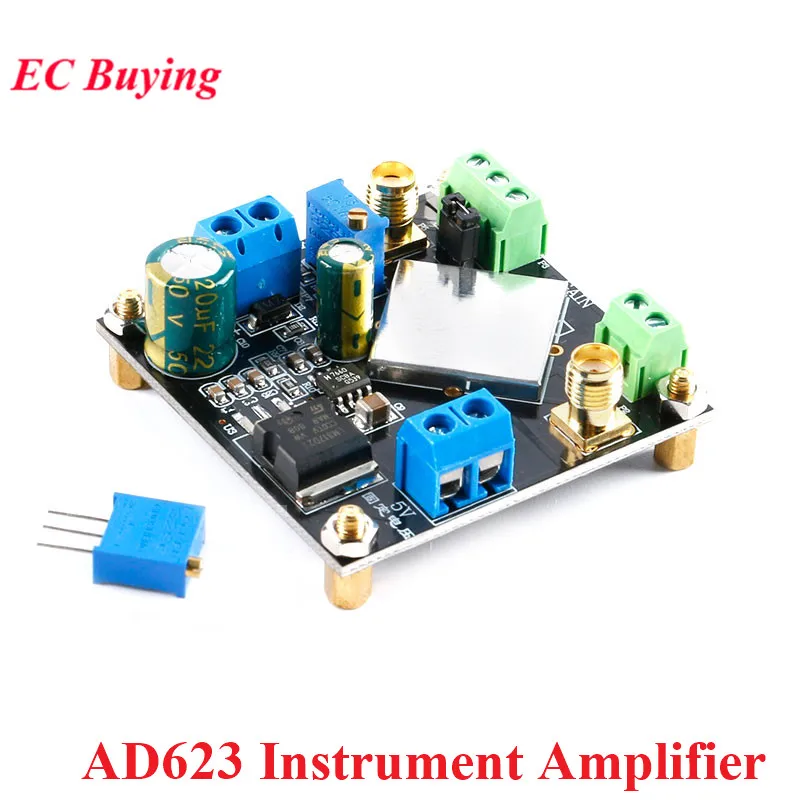 AD623 Instrument Amplifier Module Voltage Instrumentatio AMP Adjustable Single Supply Single-Ended/Differential Small Signal