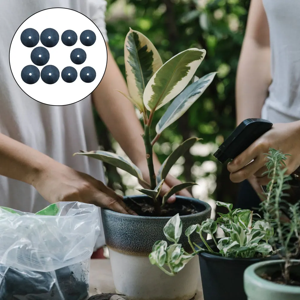

10pcs Fabric Garden Ground Cloth Black Universal Durable Thickened Breathable Eco-Friendly Gardening Mat For