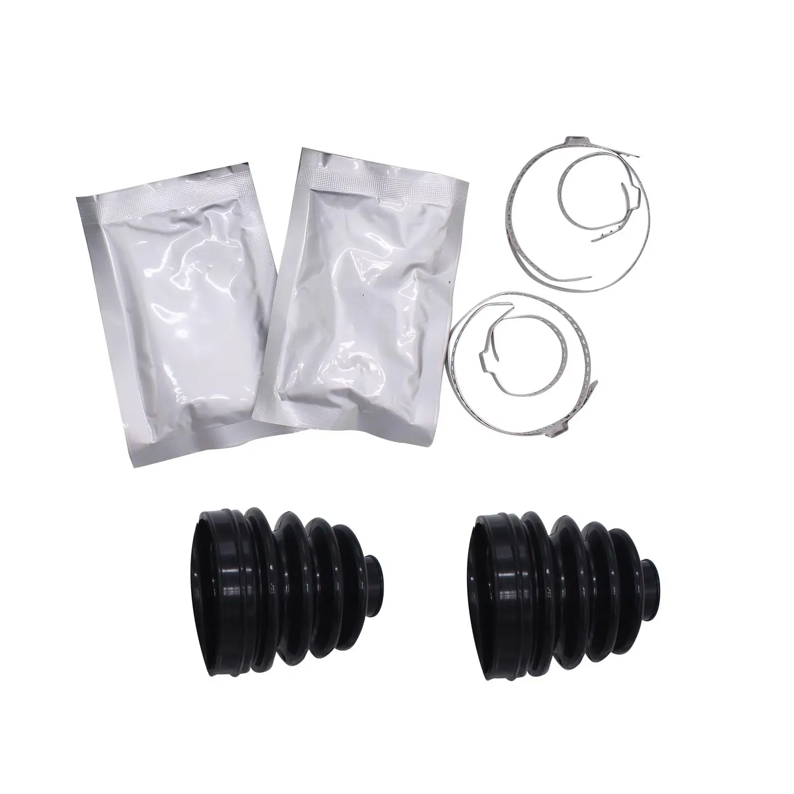 

Rear Axle CV Boot Kit High Performance Easy to Install Accessory Inner and Outer