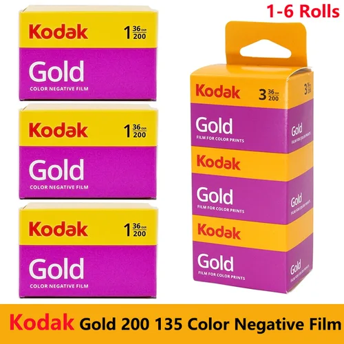 Kodak GOLD 200 135 película negativa de Color 1-10 rollo de película de 35mm 36 exposición por rollo apto para cámara de película Fujifilm M35 / M38 /Ultra F9
