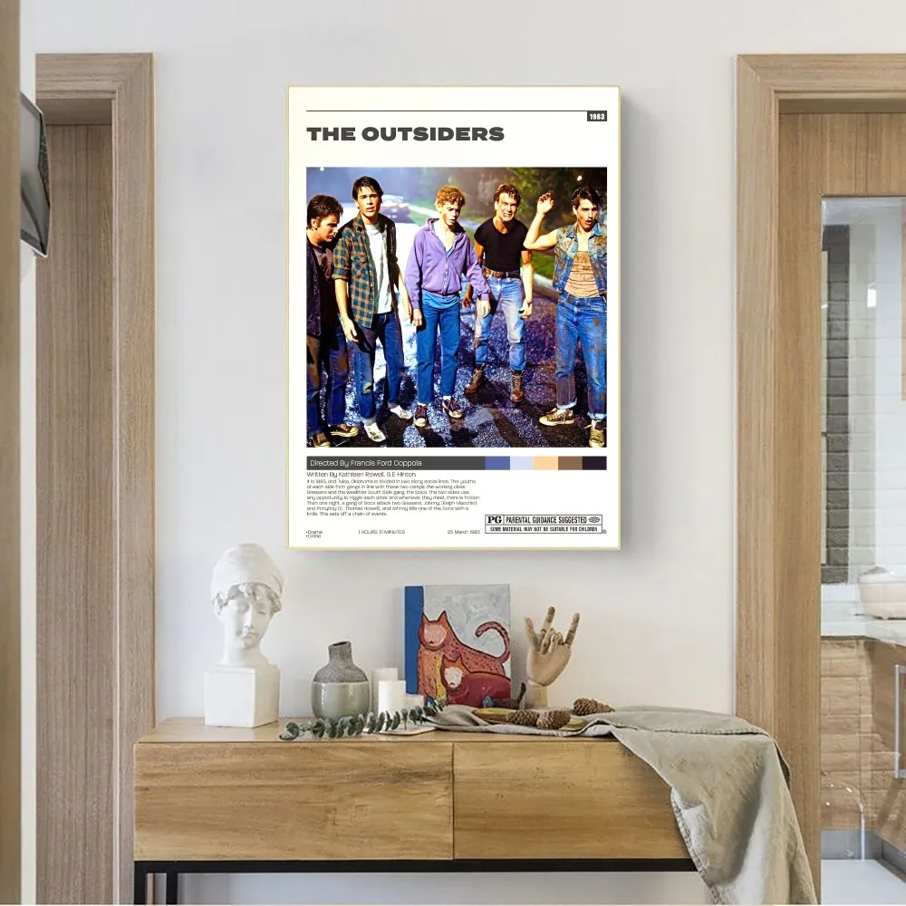 Movie The Outsiders Poster No Framed Poster Kraft Club Bar Paper Vintage Poster Wall Art Painting Bedroom Study Stickers