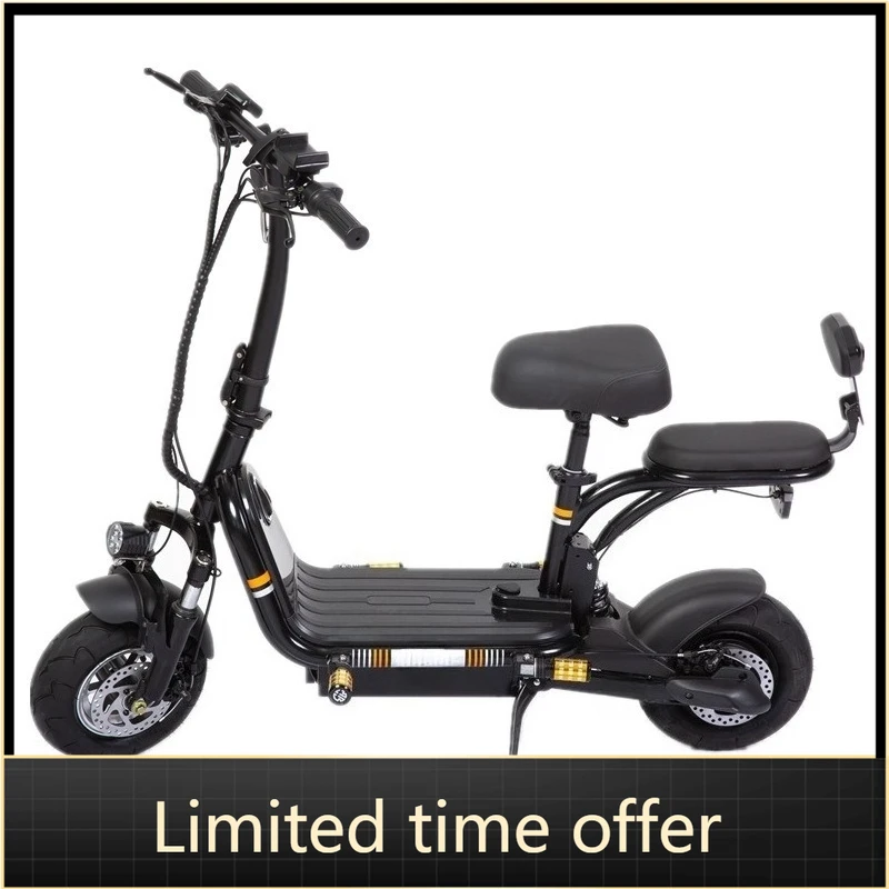 

Двухместный электрический самокат для взрослых и детей, 2-колесный литиевый самокат для родителей и детей вместе