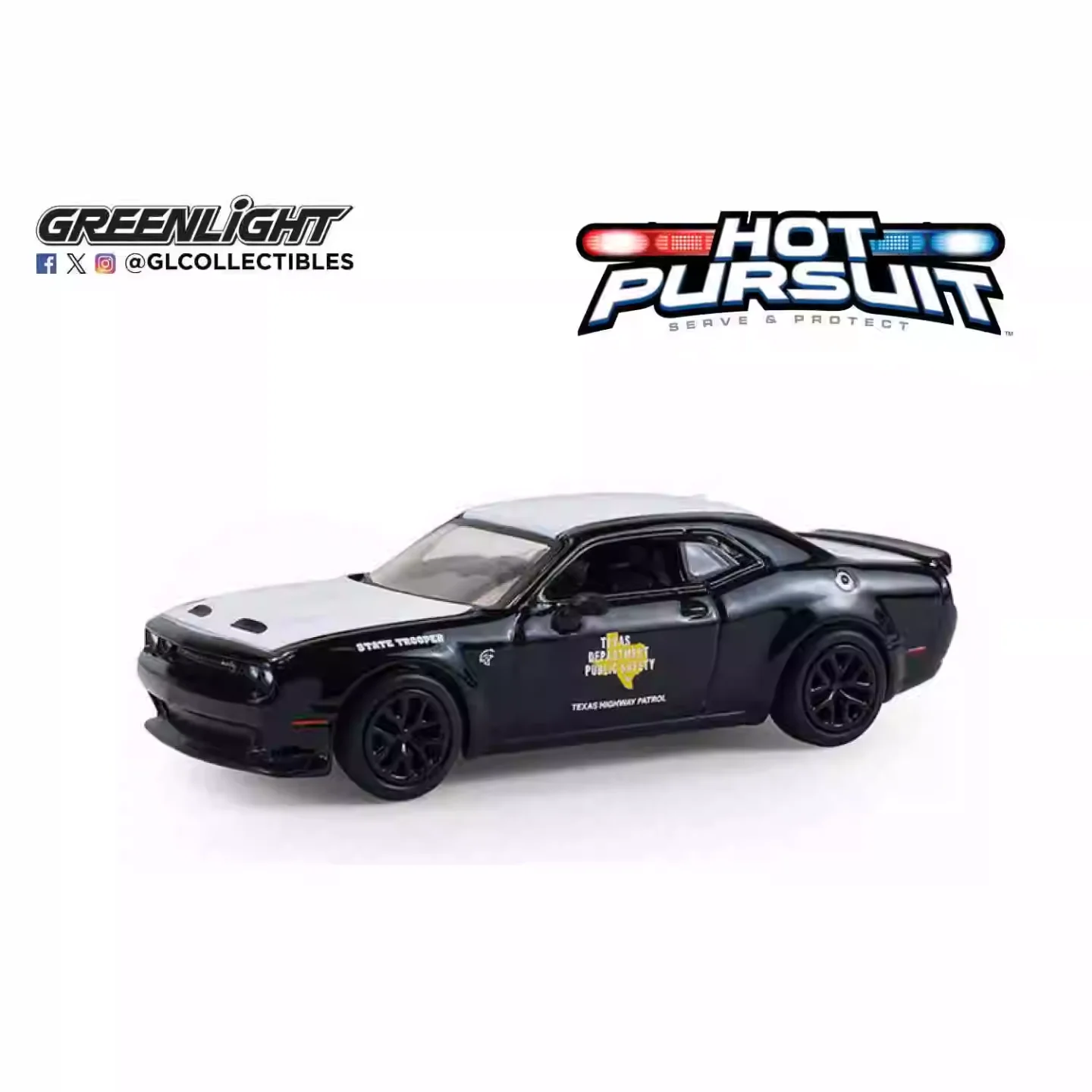 

GreenLight 1:64 2020 Dodge Challenger SRT Hellcat, имитация модели автомобиля, мини-игрушка из сплава, украшение для дисплея, подарок