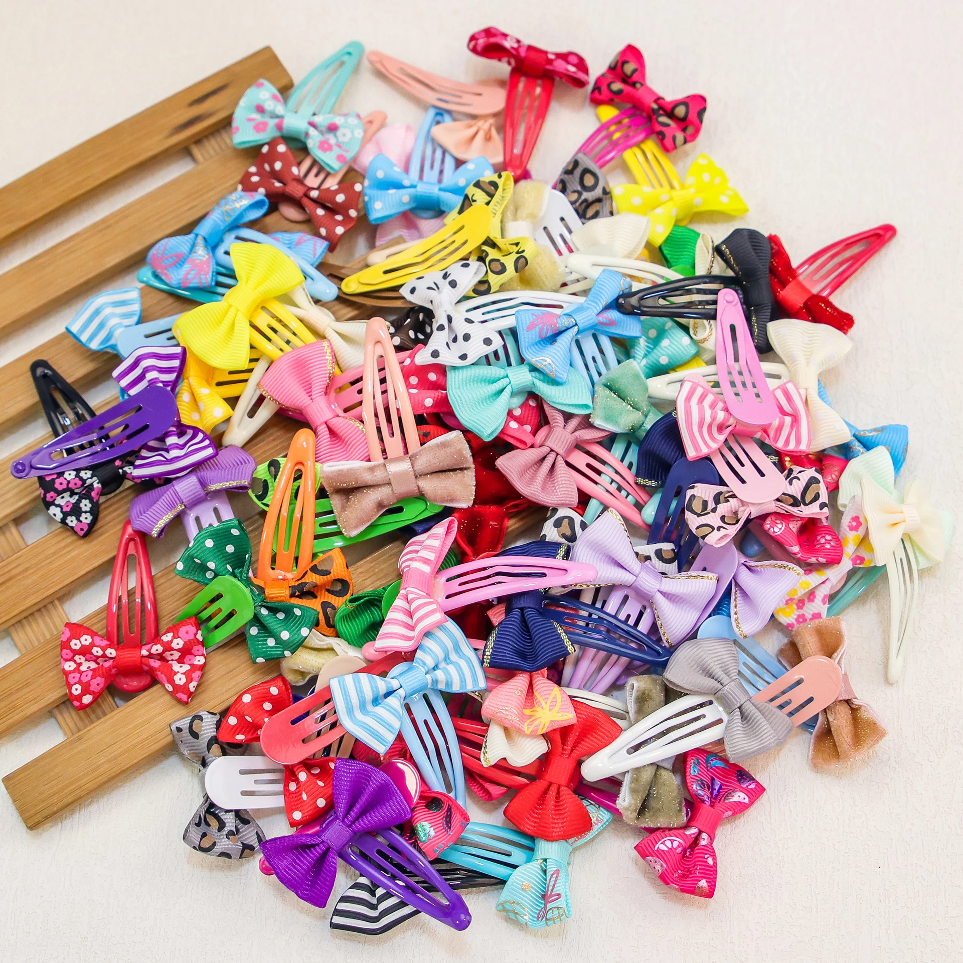 10/20/30Pcs Girls Cute Bows Hair Clips Kids Lovely Hair Bows Hairpins Barrettes Kids Children Hair Accessories