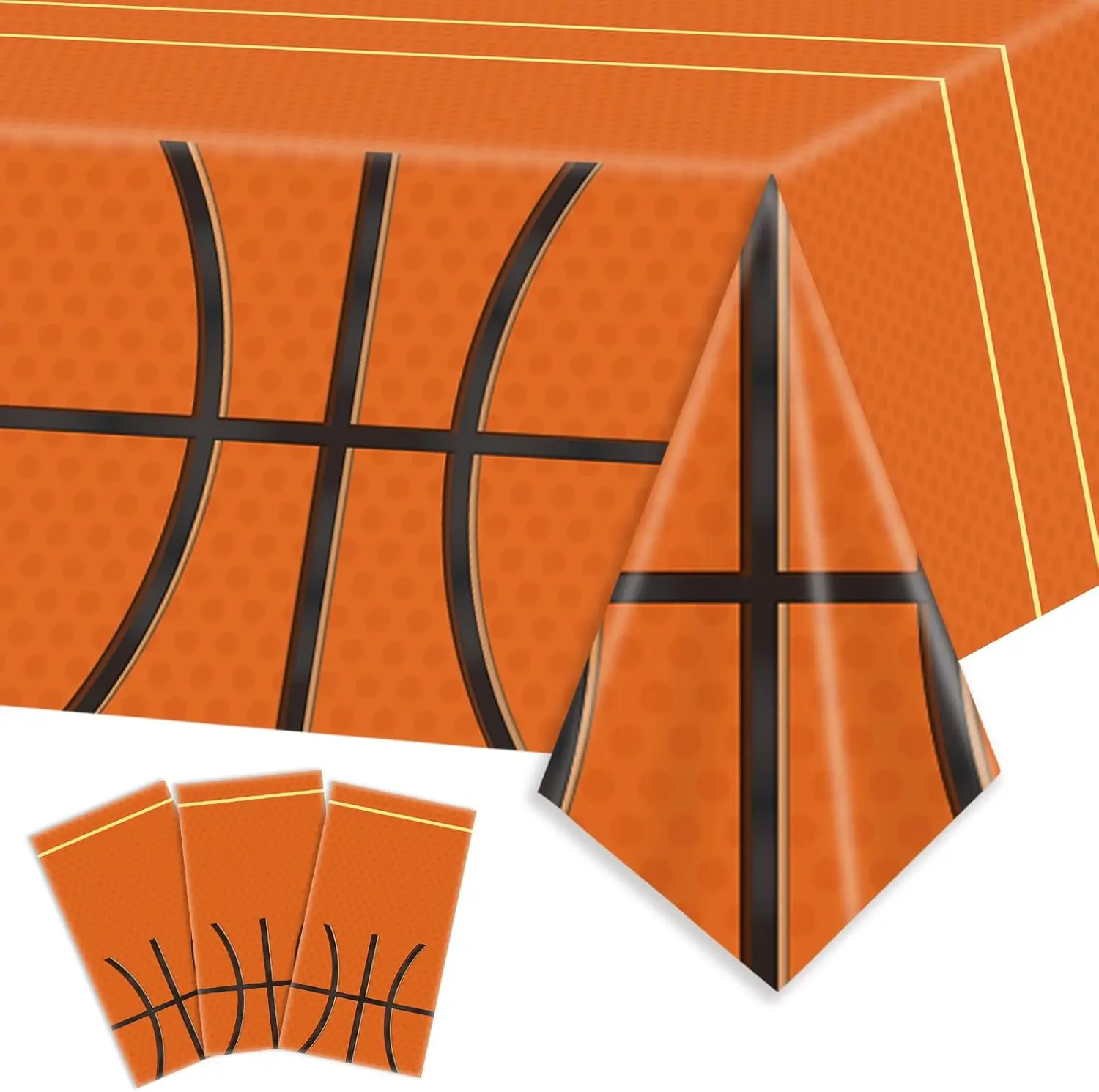 Einweg-Basketball-Tischdecke Tischbezug Jungen Sport Basketball Geburtstagsparty Babyparty Basketball-Club Dekoration – Detail 1
