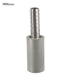 0.5/2 Micron Diffusion Stone Stainless Steel Beer Cabonation Aeration Stone With 1/4