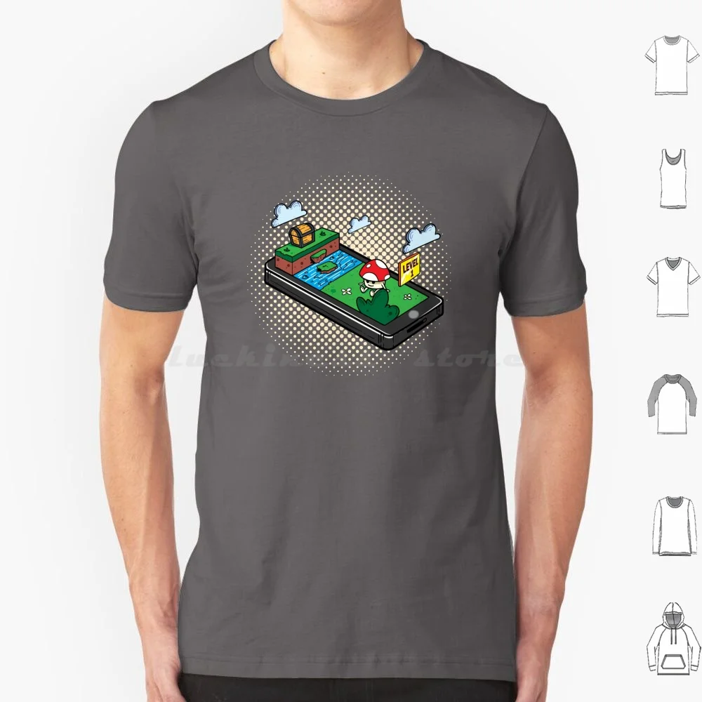 Gaming 3D Gaming T Shirt 6Xl Cotton Cool Tee Gaming 3D 3 Dimensional Game Mobile Game Cellphone Entertainment Leisure Pastime