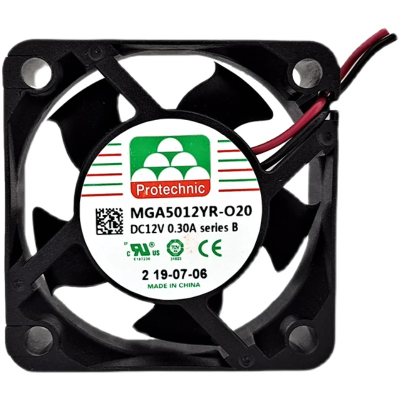 

MGA5012YR-O20 B 020 12V 0.3A 5020 50*50*20mm 7000rpm Yongli brand new cooling fan