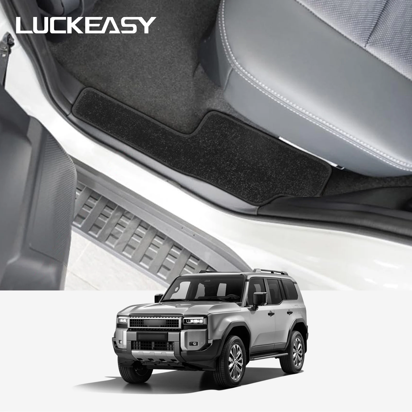 

for Toyota Land Cruiser Prado 2024 250 J250 LC250 Car Threshold Protection Pad 7 Seats Welcome Pedal Threshold Mat 4pcs/set