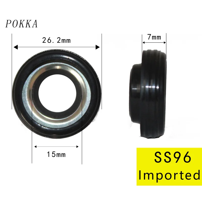 POKKA  Automotive air conditioning compressor oil seal for 508 5H14 D-max compressor shalf seal 26.2MM*7MM*15MM