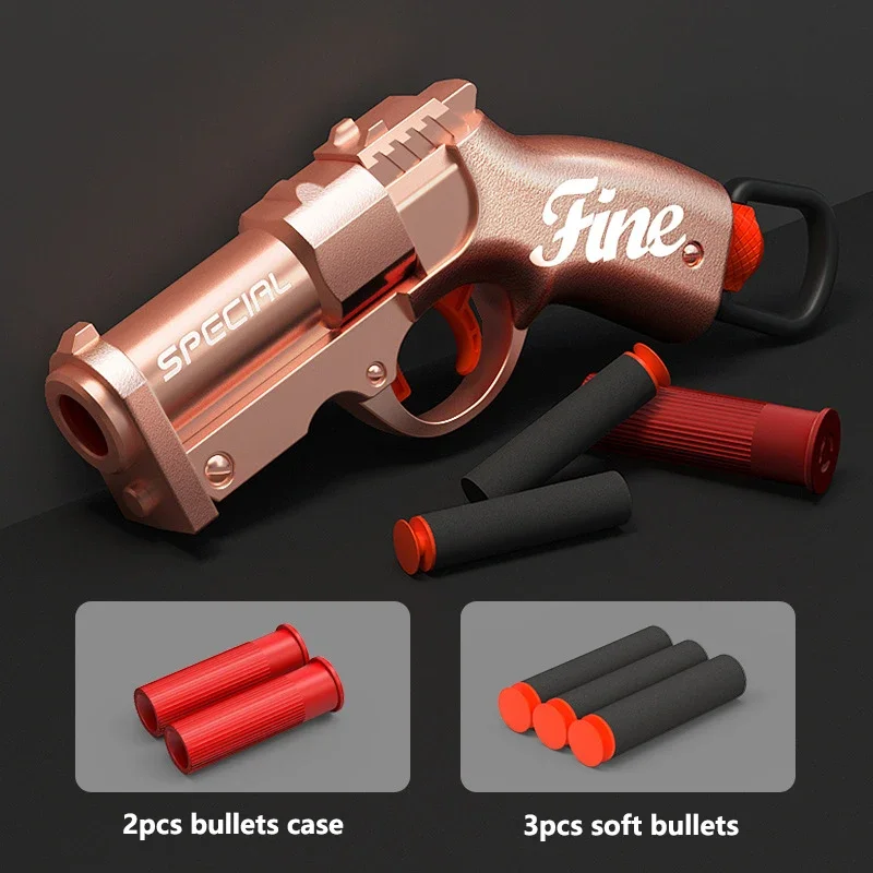 Gobulin Mini Shell Throwing Soft Bullet Gun Plastic Pistol Toys Children's Creative Gift