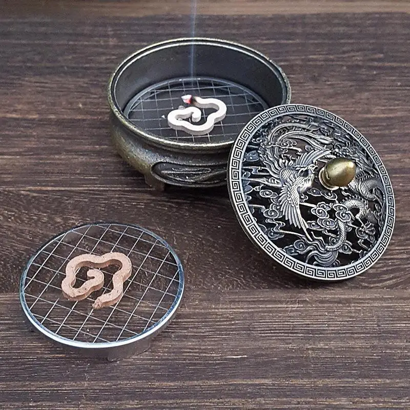 【MA】Stainless Steel Incense Holder Grid Base - Heat-Resistant Fireproof Design (Without Incense,Without Burner)