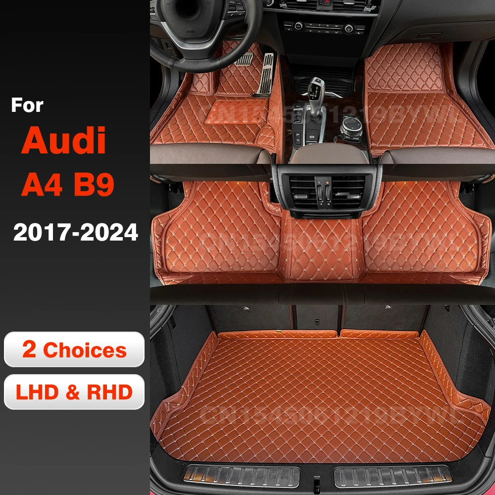 

Car Floor Mats For Audi A4 B9 2017 2018 2019 2020 2021 2022 2023 2024 Car Trunk Mat Foot Pads Cargo Liner Carpet Accessories