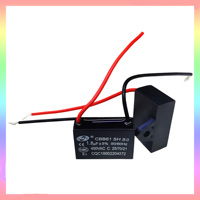 CBB61 1 1.2 1.5 1.8 UF 450V AC Fan Start Capacitor CBB Motor Run Capacitor 50/60Hz Fan Ceiling Exhaust Motor Run Capacitor CBB