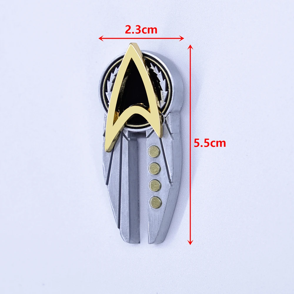 

Star Badge Trek for Starfleet Academy Captain Commander Magnet Badges Brooches Pins Accessories Anime Badges
