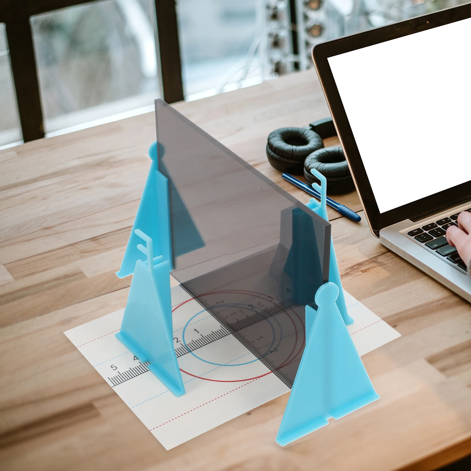 Plane Mirror Experimenter Physics Tools Optics Learning Set White Plastic Reflection Kit Teaching Aid Classroom Equipment