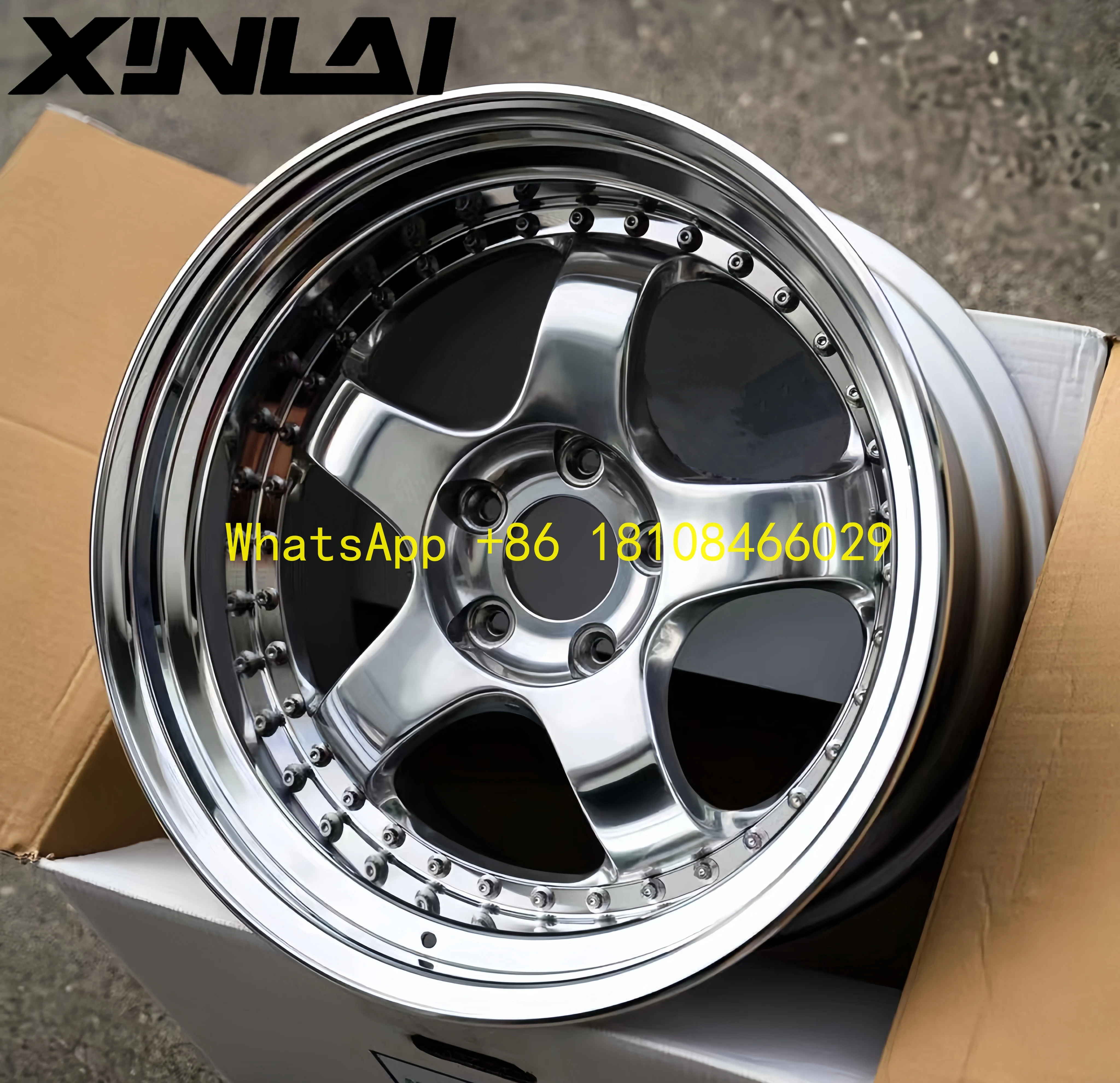 عجلة مقعرة للشفاه العميقة 2 قطعة 5x120 5*130 5x114.3 17 18 19 20 21 22 23 24 بوصة عجلة سيارة الركاب #1