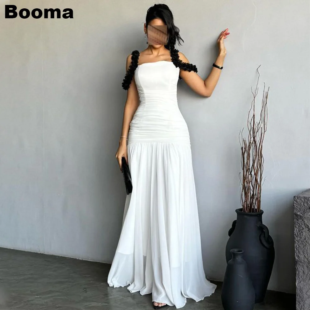 

Booma Chiffon Women's Evening Dresses Pleats Off Shoulder Formal Occasion Gowns Wedding Party Dress Saudi Arabic Prom Gown Dubai