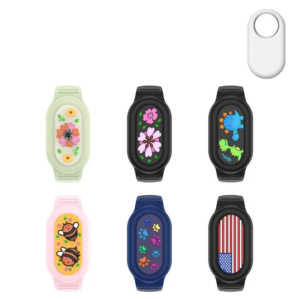 Silicone Kids Bracelet Cartoon Case Waterproof Child Wristband Bracelet Holder Tracker Accessories for Samsung Galaxy SmartTag 2