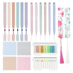 20Pcs forniture per lo studio della bibbia Kit per diario Pastelhighlights estetici penne Tabs segnalibri per donne adolescenti accessori per la scuola