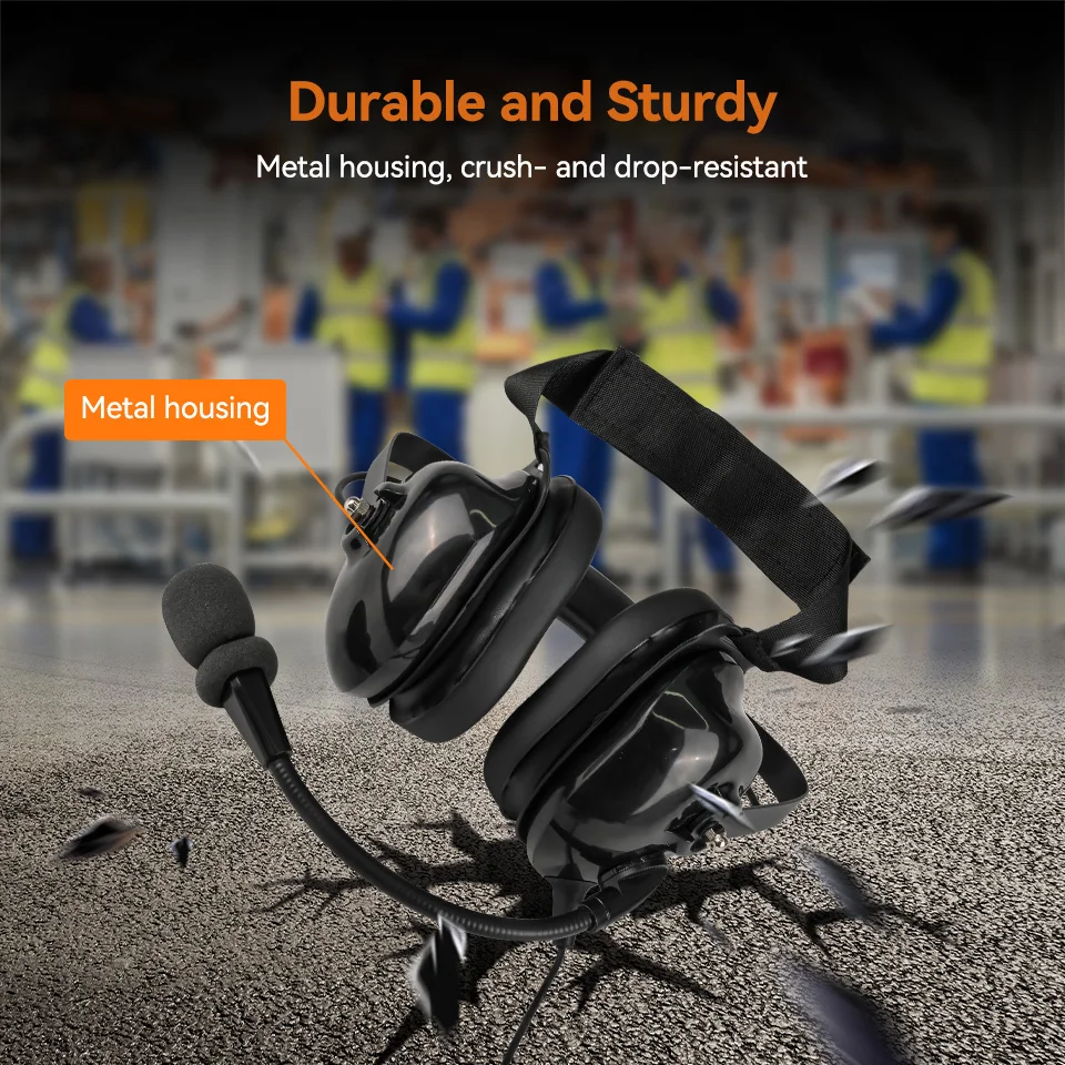 Retekess TT034 Verstellbare Over-Ear-Kopfhörer mit Geräuschunterdrückung und Zwei-Wege-Kommunikation für Fabriken, Kompatibel mit TT126 T130P – Detail 7