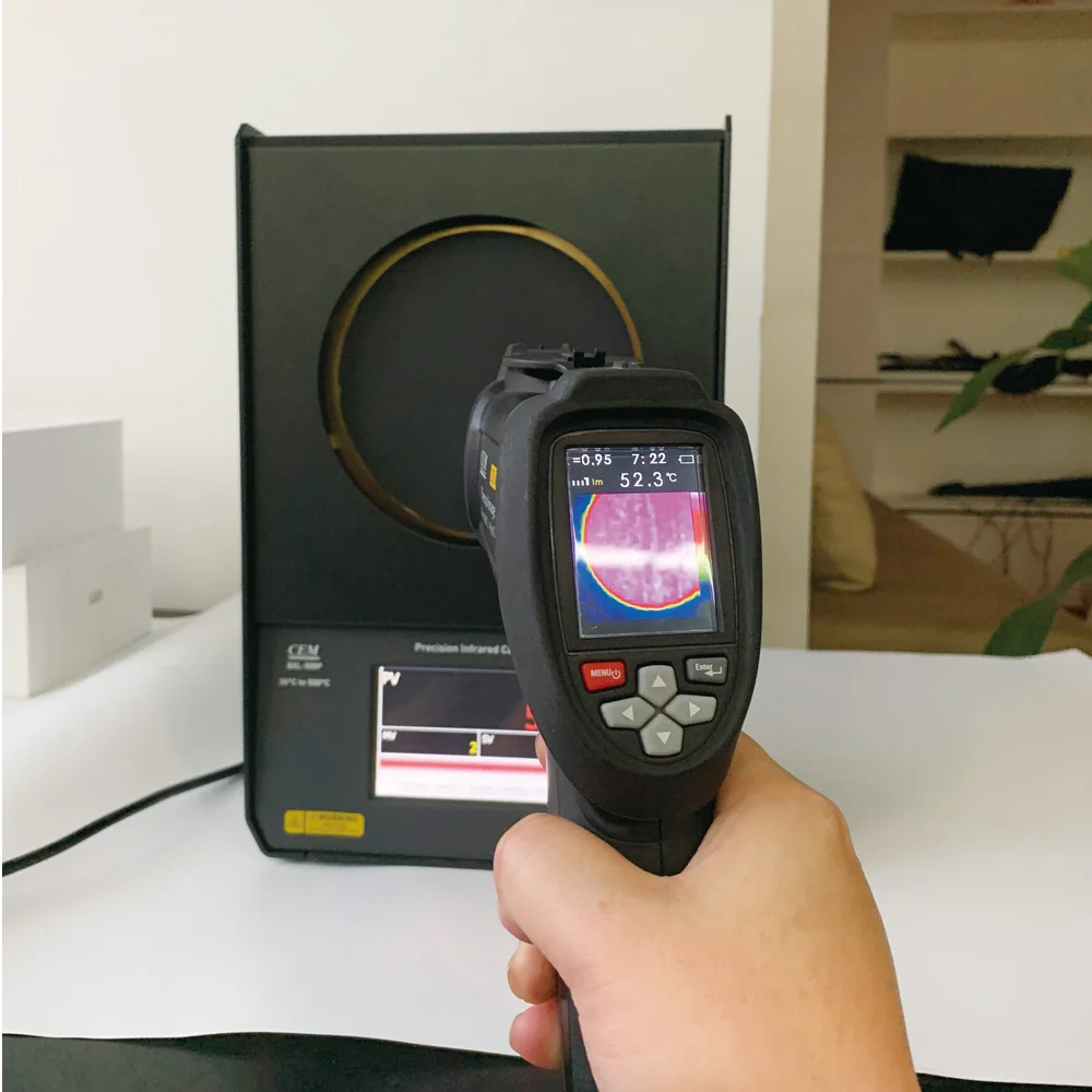 CEM BXL-500 OEM/ODM 35 to 500 Centigrade Precision Infrared Temperature Calibrator with LCD Display Target Size 6