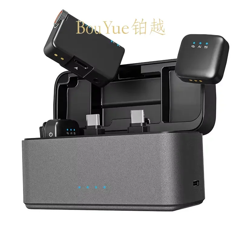 M15 Mini Wireless Lavalier Microphone AI Noise Reduction Real Sound Recording Clip On Mic for Live Streaming Vlog Interview