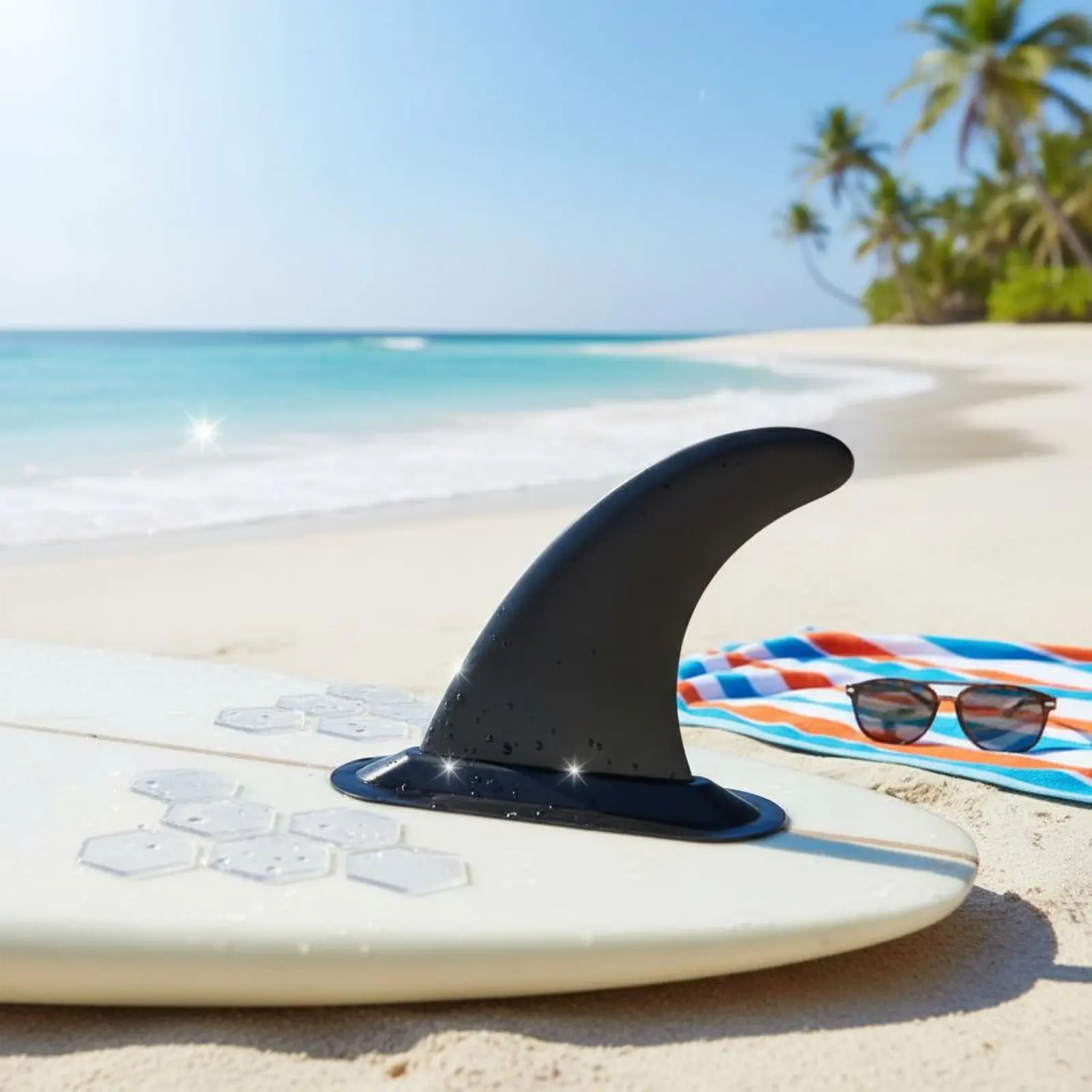 

8 Inch Center Fin Detachable Board Stabilizer Watersports Accessory Quick Release for Surfers