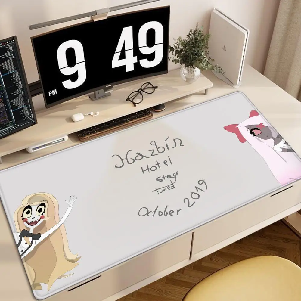 H_HazbinS Hôtels A_Alastor tapis de souris jeu dessin animé bord de verrouillage Grande Computador Gamer Grande Arte de Borracha tapis de souris Tapete