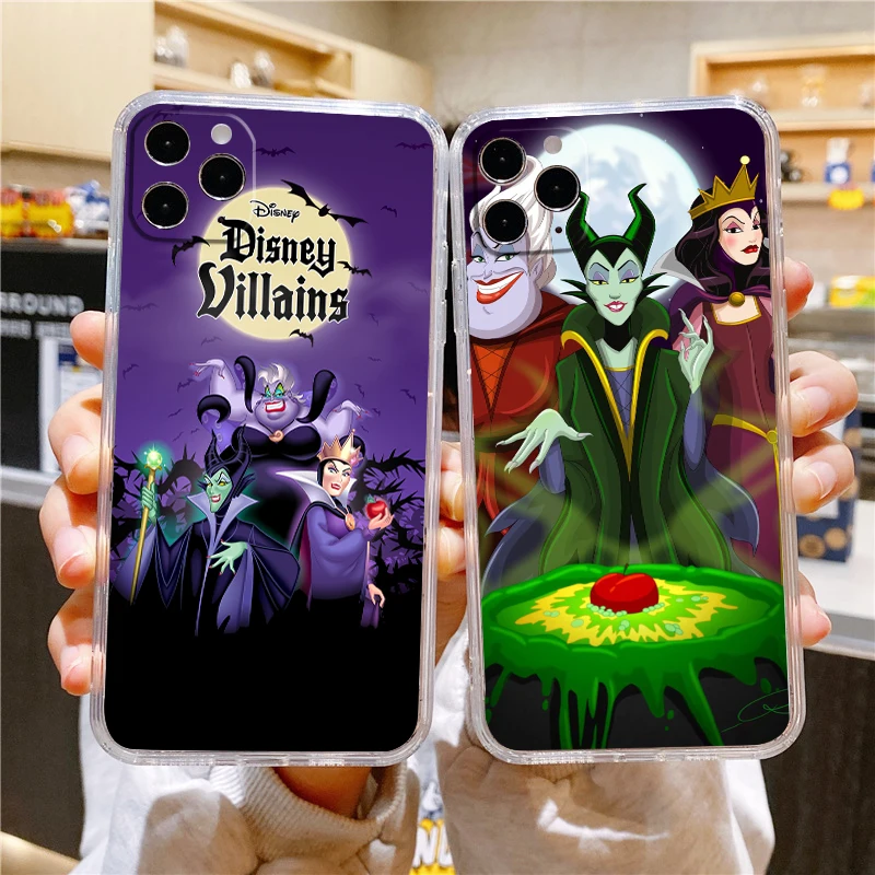 Disney Maleficent Bad Transparent Phone Case For Apple iPhone 15 14 13 12 11 Mini XS XR X Pro MAX 8 7 6 Plus Cover