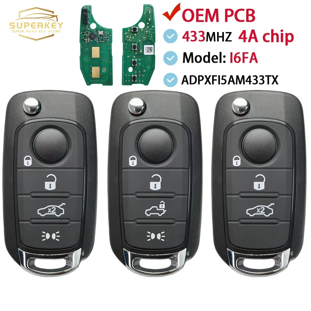 �y�Z�[�����zSUPERKEY OEM PCB �t���b�v�����[�g�Ԃ̃L�[ 433Mhz 4A �`�b�v�t�B�A�b�g TIPO �g�� 500X Nuovo Grazie 2016 2017 2018 2ADPXFI5AM433TX