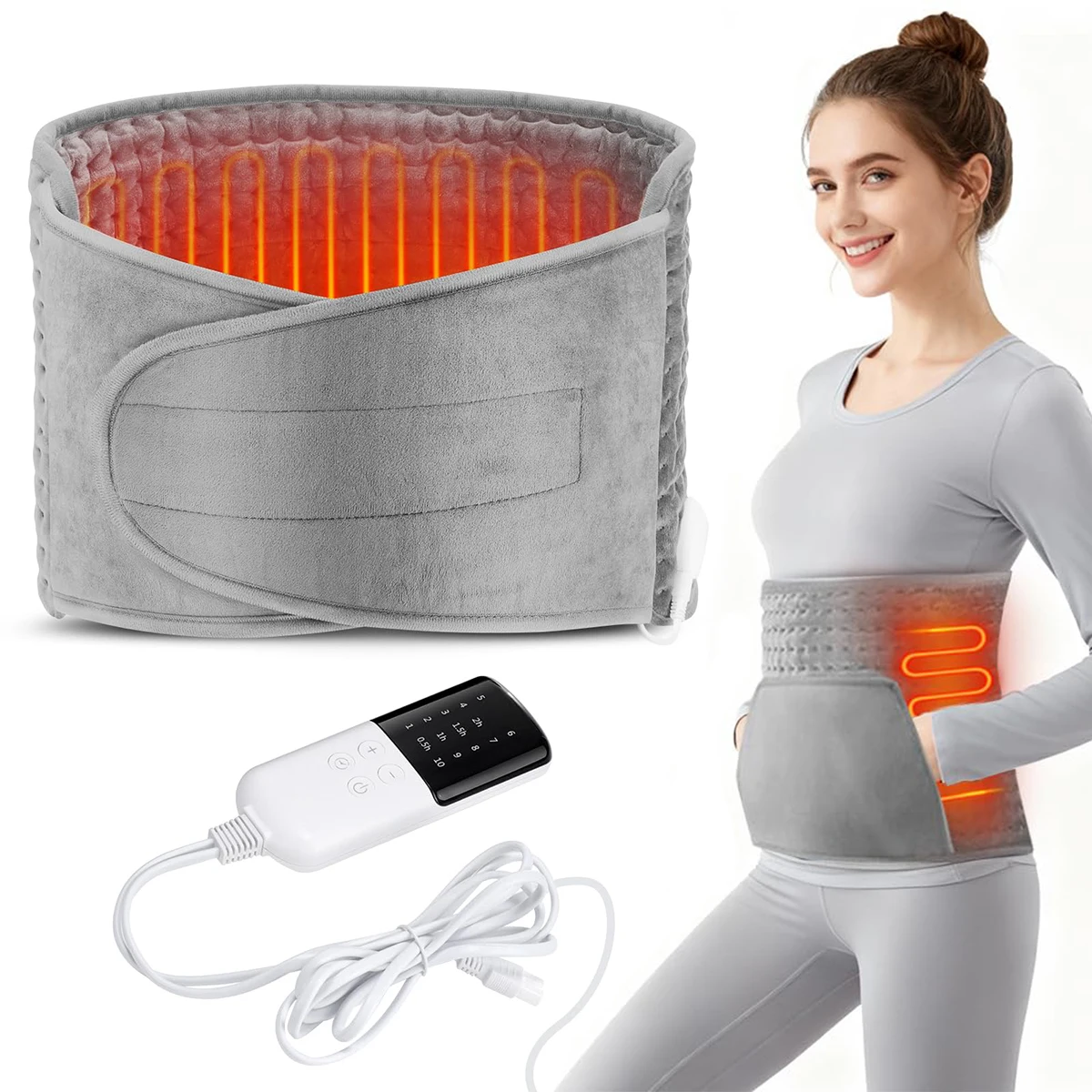 

Electric Heating Blanket Against Back Pain, Heat Pad for Regular Pain Heated Hand Warmer 10 Heat Settings Quick Heat Hand Warmer