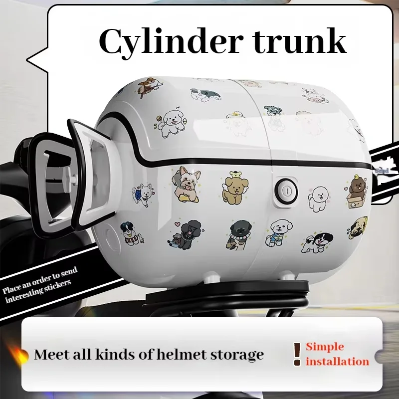 Creative Motorcycle Gas Tank Trunk, Large Capacity Waterproof Storage Bag for Scooter & Electric Bike, Travel Equipment