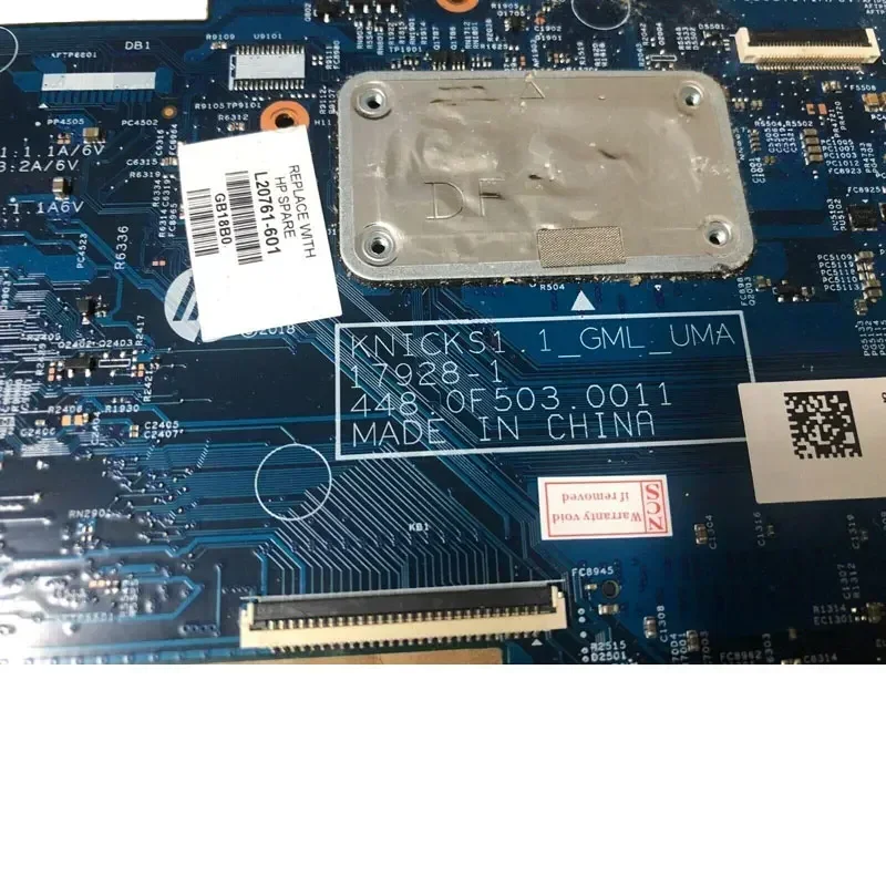 Placa-mãe para laptop HP Pavilion X360 11-AD 17928-1 com N5000 UMA DDR4