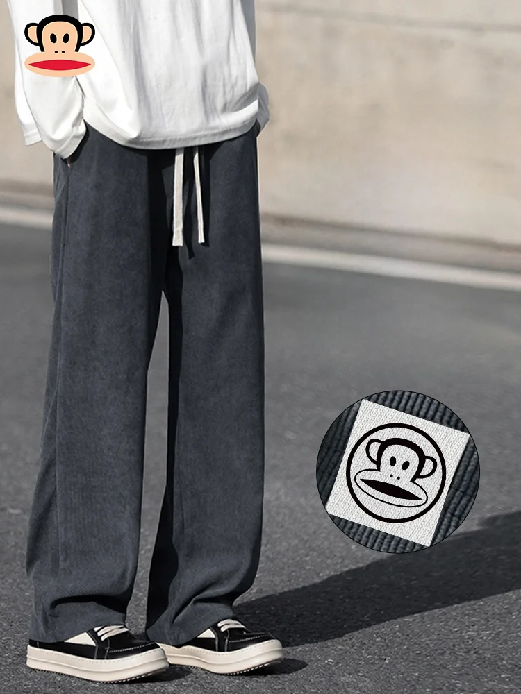 

Брюки Paul Frank High Street: повседневные, прямые, свободного кроя, длинные, осенние, новые, модные, брендовые, молодежные, для активного образа жизни