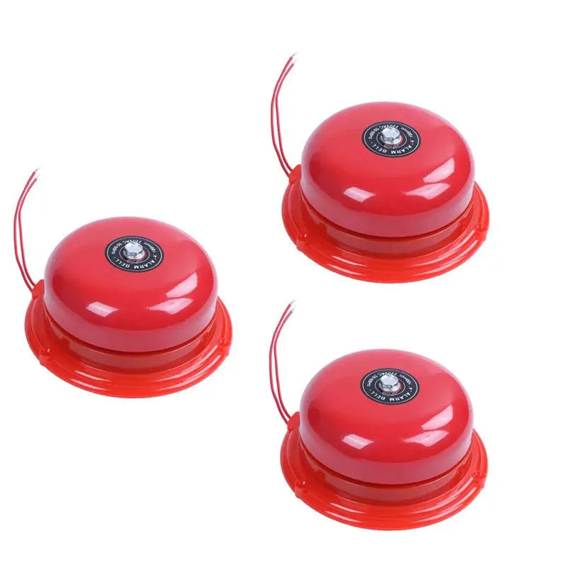 abzz-3x-ac-220v-100mm-直径4インチ-学校用火災警報器-丸型電気ベル-レッド