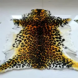 Arazzo in pelle leopardata animale, pelliccia di pecora moderna, cuscino per divano minimalista, decorazioni per tappeti artigianali, artigianato animale