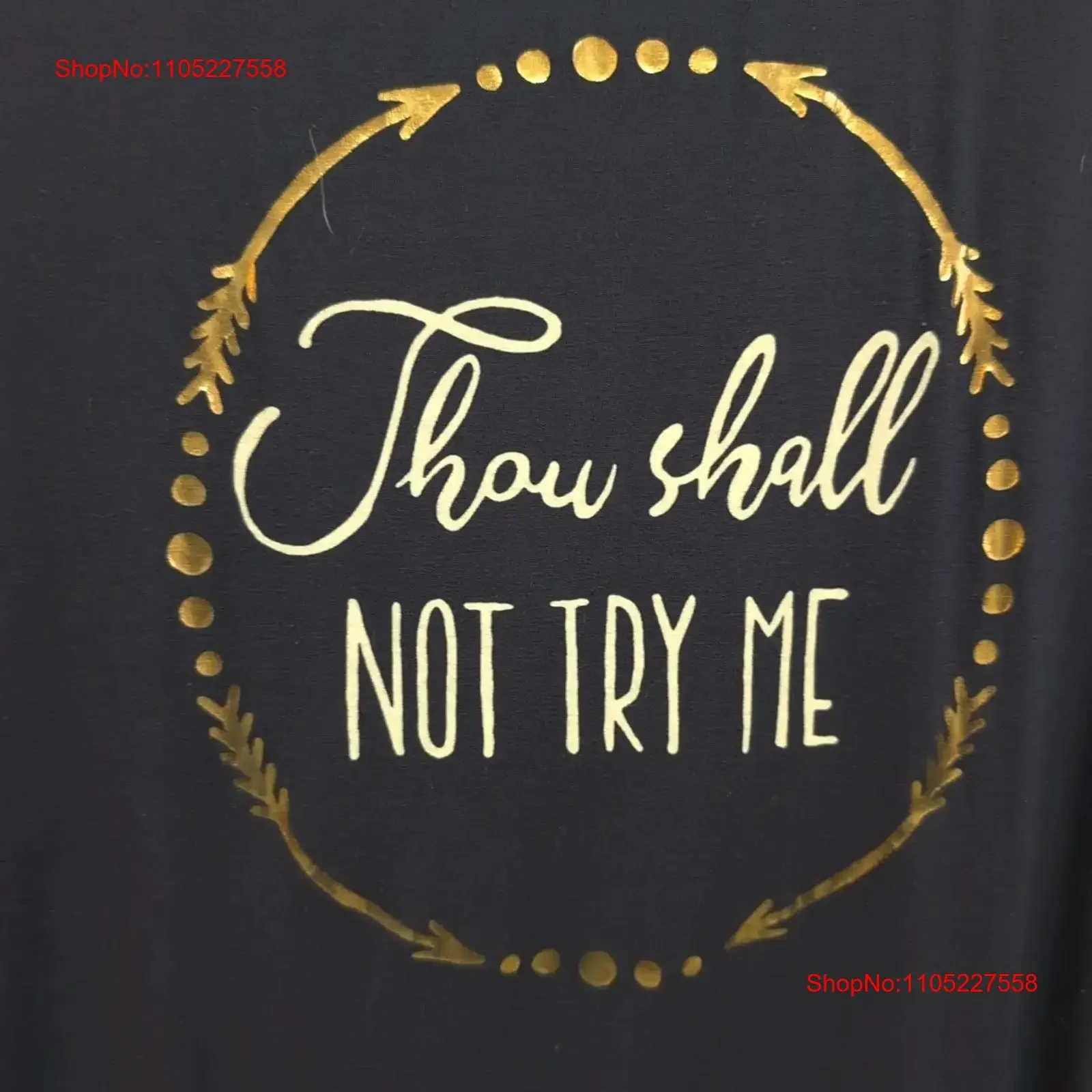 Women's Long T Shirt Dress Black Size 3X Stretchy Thou Shall Not TryMe vintage Washed designer clothes streetwear graphic
