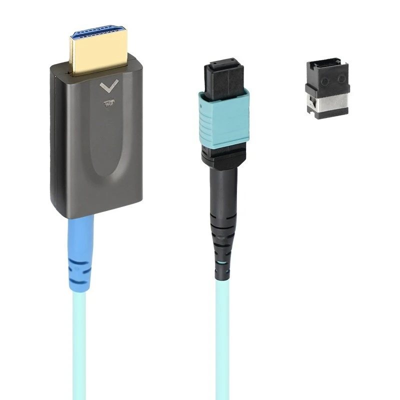 Pure fiber module fully compatible lossless transmission with power supply port digital cable