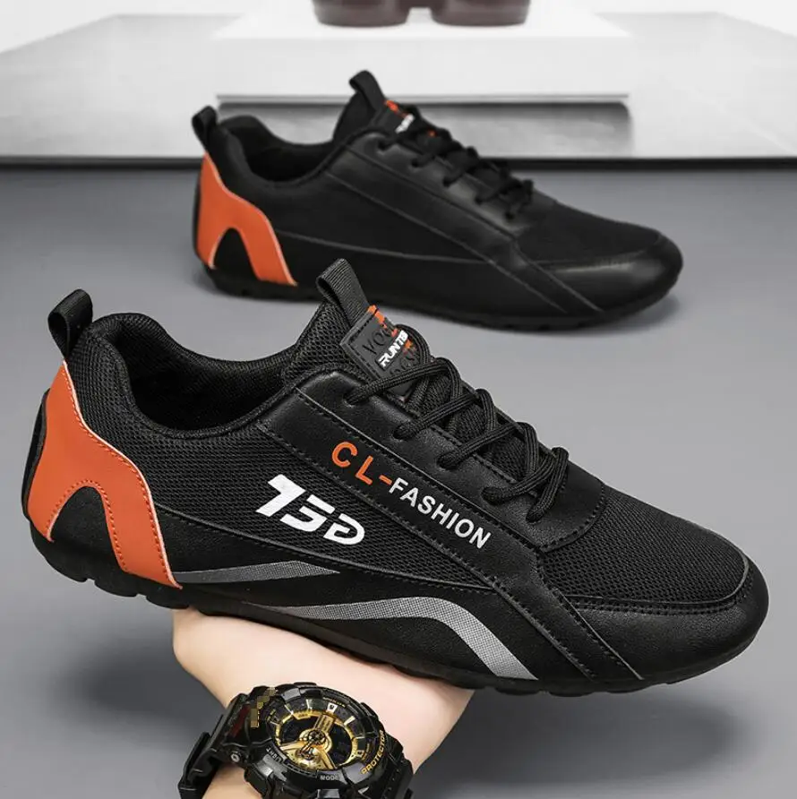 Spring Fashion Men Casual Anti-Slip Running Shoes Soft Bottom Mesh Breathable Sneakers Trendy Men Athletic Shoes Tenis Masculino