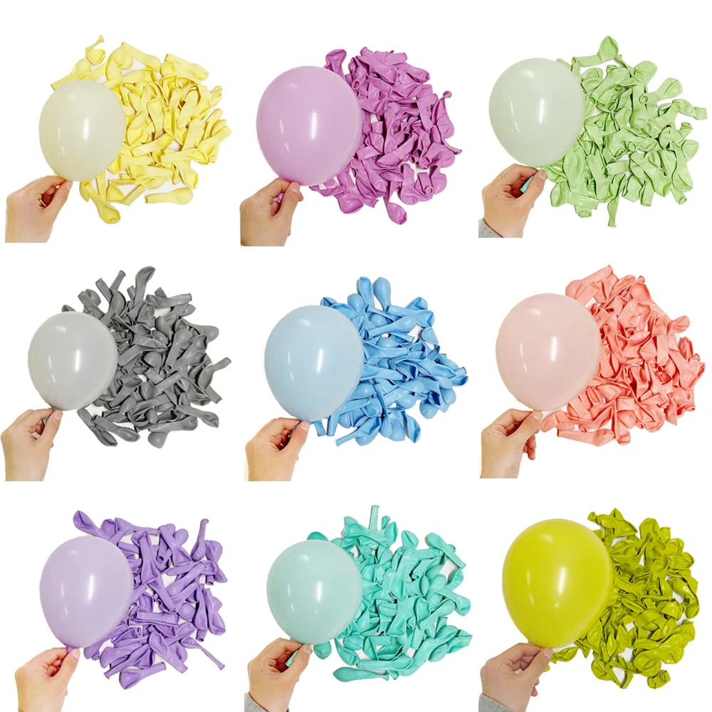 5/10/18/36inch Candy Macaron Birthday Balloons Giant Big Small Maca Pastel Latex Balloon for Baby Shower Birthday Decor Globos